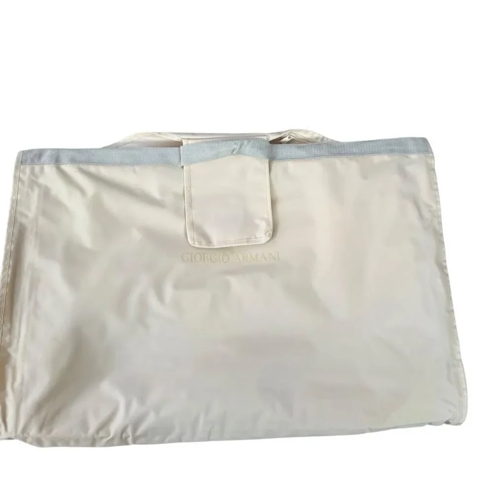 Giorgio Armani traveling garment bag beige